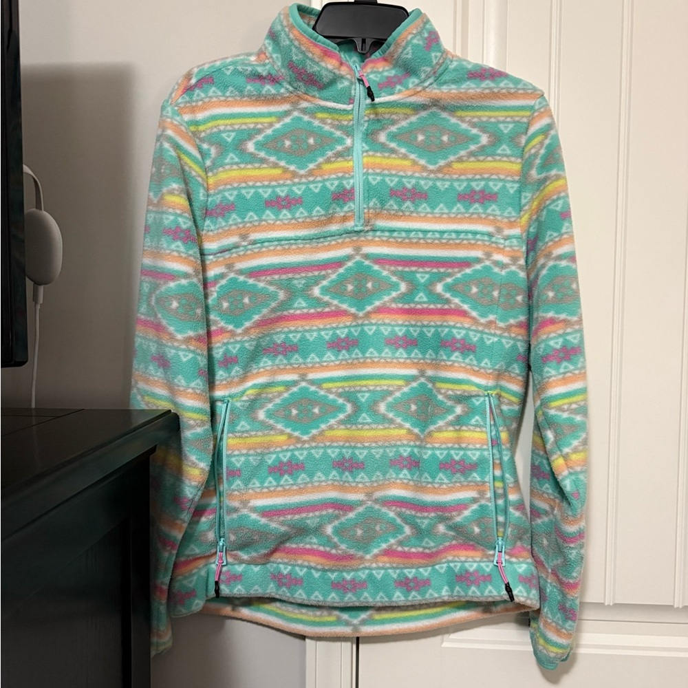 Chubbies light green quarter zip fleece. Size small.